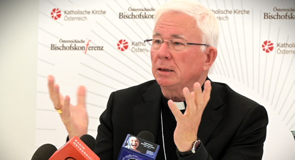 Erzbischof Franz Lackner / Kathpress / Henning Klingen Der Salzburger Erzbischof bei der Pressekonferenz zur Herbstvollversammlung der Bischofskonferenz am 8. November 2024 in Wien