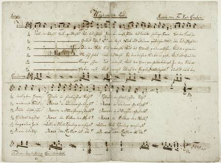 'Stille Nacht'-Originalhandschrift von Joseph Mohr