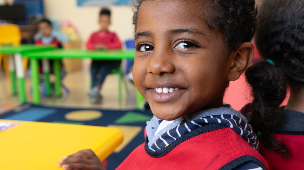 Kind in der Caritas-Schule 'Beth Aleph' in Beirut / Caritas Salzburg