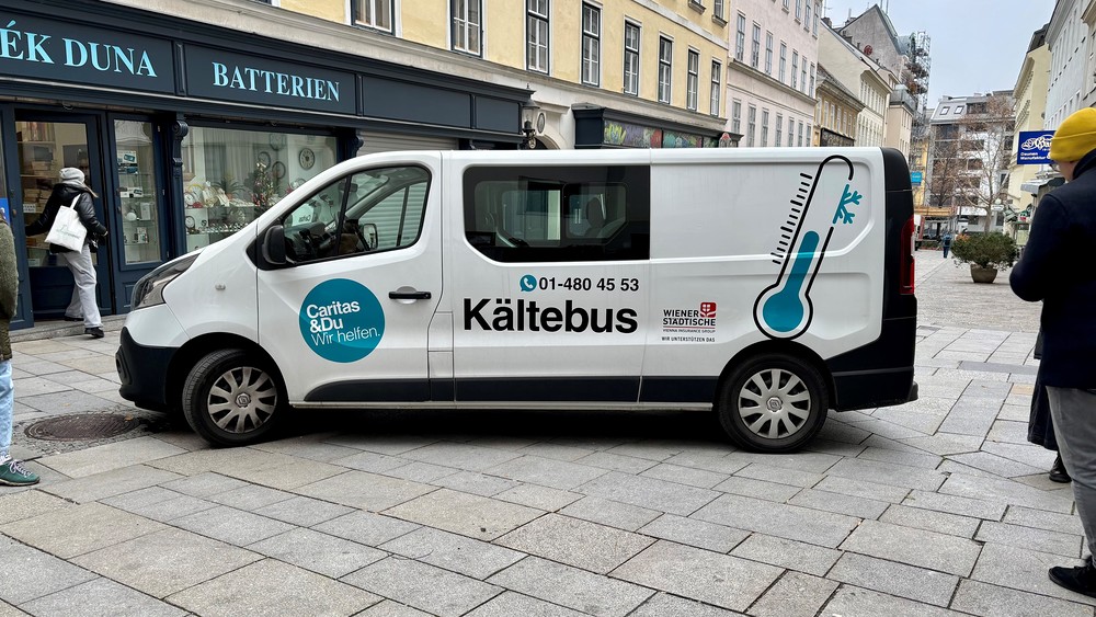 Caritas Kältebus / Jutta Steiner/Kathpress Wiener Caritas verzeichnet Rekord bei Winternothilfe für Obdachlose