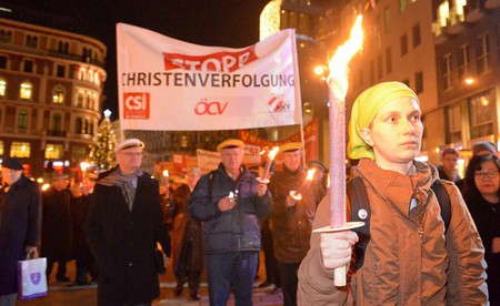Fackelzug gegen Christenverfolgung in Wien / kathbild.at